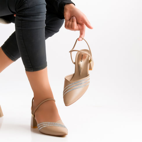 Ice Blue Fancy Mules Renewalk 4516 Mule | Heels for Women